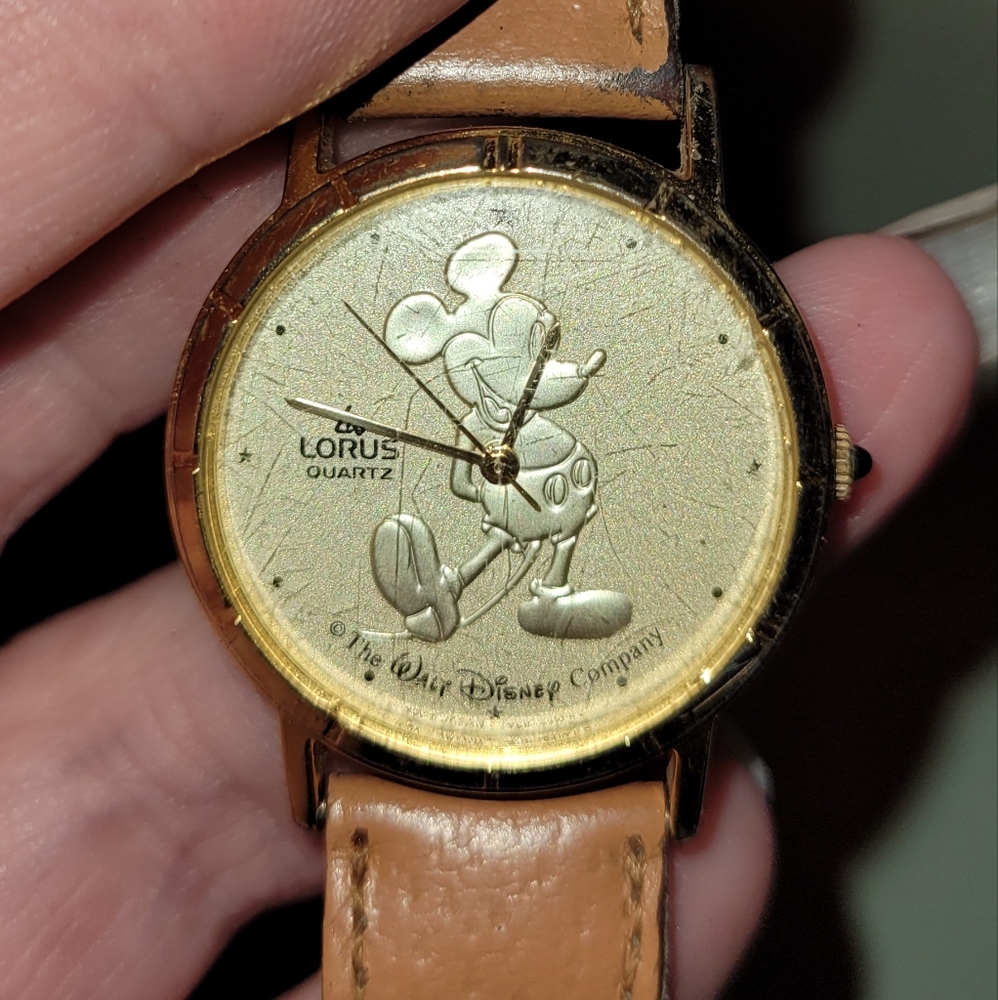 vintage Gold Mickey Mouse